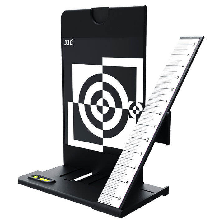 JJC Autofocus Lens Calibration Tool Aid Focus Test Chart for Canon Nikon Sony DSLR Cameras With