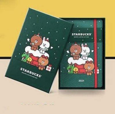 📗Starbucks Brown and Friends Notebook แท้💯