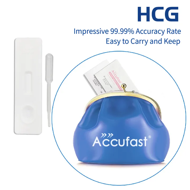 Accufast🏆 10ชิ้น ตรวจครรภ์ แบบหยด/ HCG ที่ตรวจครรภ์ ที่ตรวจครรภ์ความไว