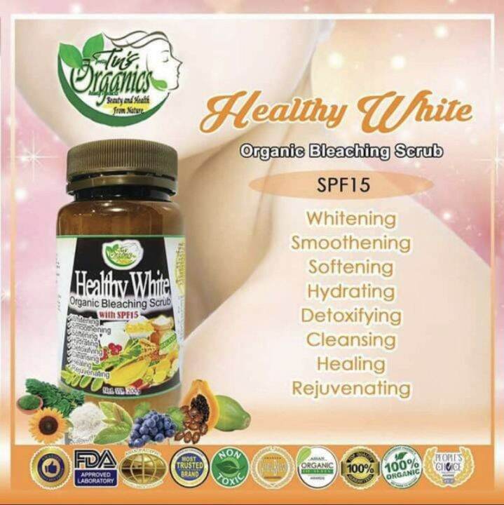 Healthy White Organic Body Bleaching Scrub Lazada PH