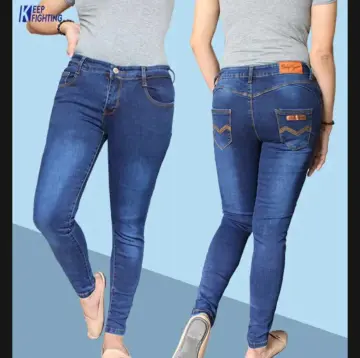 ONE ME#COD 5 Colors Ladies Pants Plus Size:31-36 Mid waist Jeans