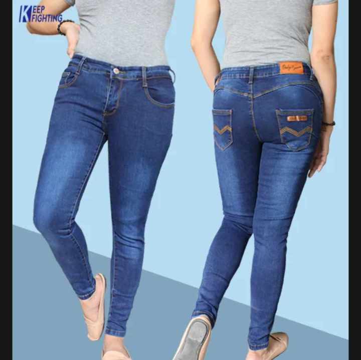 Dark Blue Versatile Skinny Jeans Slim Fit High stretch Slant - Temu-lmd.edu.vn