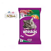 Whiskas พ็อกเกต 7 kg. อาหารเม็ดสำหรับแมวโต รสปลาทูน่า