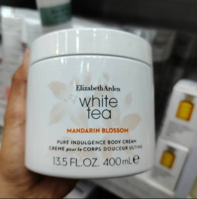 Elizabeth Arden White Tea Mandarin Blossom Pure Indulgence Body Cream 400 ml 👉บอดี้ครีม กลิ่นดอกส้ม