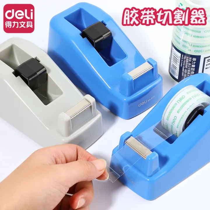Deli Small Tape Dispenser Cutter Adhesive Tape Holder Creative
