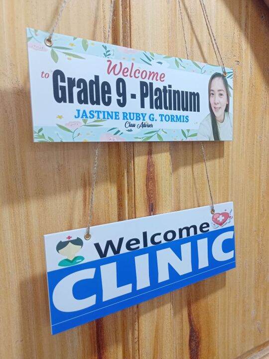 Customized Wall Hanging Name Plate (Small 11x4in) Lazada PH