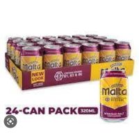 Malta Guinness, non-alcoholic malt drink 24 cans