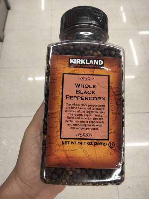 Kirkland Signature Whole Black Peppercorn พริกไทยดำแบบเม็ด 399 กรัม