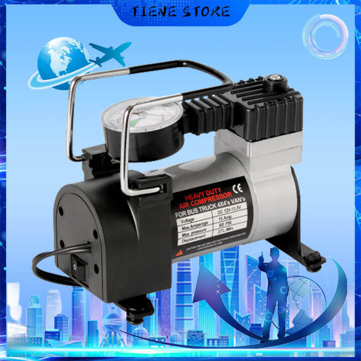 Air pump 12V invehicle emergency single bar rotor motor air pump