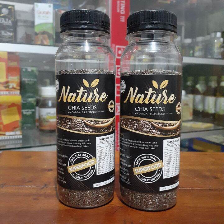 Chia Seeds 180 Gr Biji Chia Seeds Mexico, Organic Chia Seeds, Natural