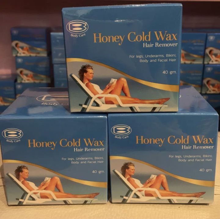 แว็กขน-ขี้ผึ้งแว็กขน-ครีมเเว็กซ์ขน-ครีมกำจัดขน-แว็กซ์กำจัดขน-bodyglo-honey-cold-wax-ขนาด-40-ml-ครีมกำจัดขน