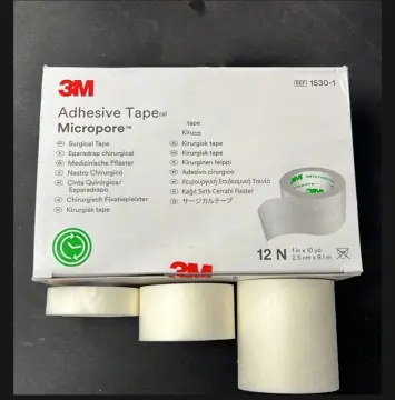 3M MICROPORE Wound Surgical Tape 3 inch 7.6cm x 9.1m 1 roll without  dispenser