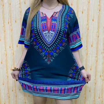 Ready Stock】Women Bohemian Clothing Plus Size Blouse Shirt