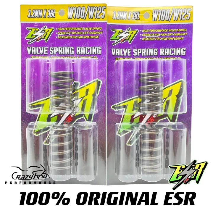 100 ORIGINAL ESR MOTOR VALVE SPRING EX5/W100/W125 RACING VALVE SPRING