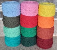 Cotton cord1.5mm100g. Candy knitting &amp;crochet เชือกคอตตอนทอกลม 1.5มม100ก. สำหรับถัก#งานฝีมือ1.5มม.100ก (ราคาต่อม้วน)