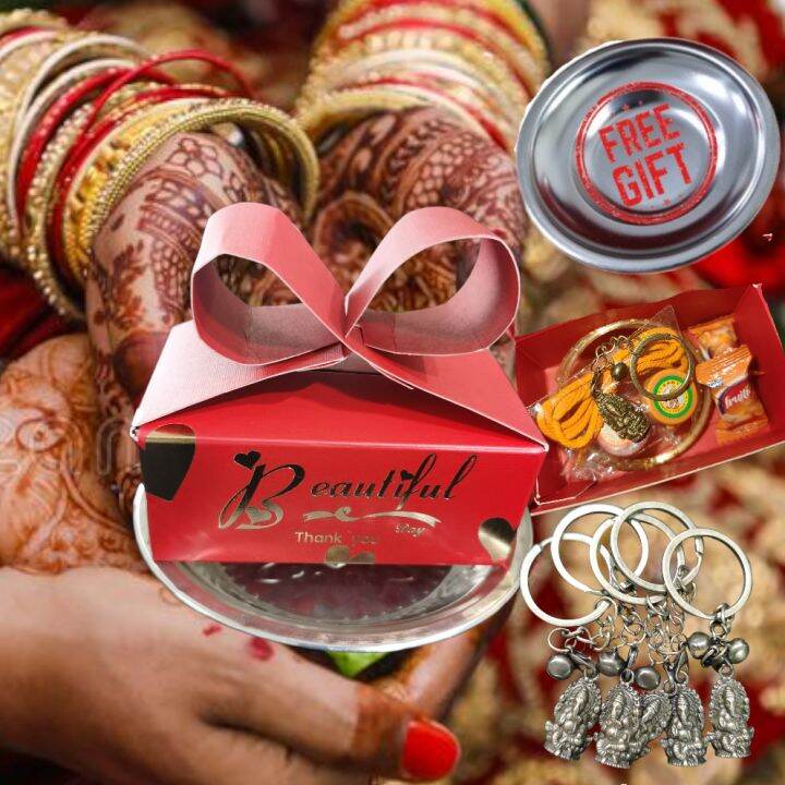 Unique Indian Nalunggu Set Sumangali Set Ganesha Key