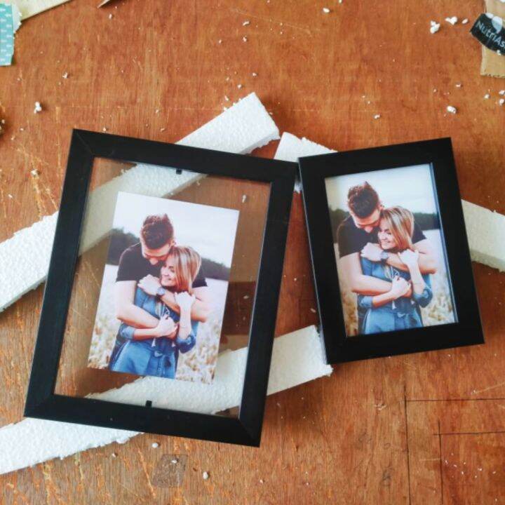 Wallet size / 3R / 4R / 5R Glass to Glass Picture Frame Lazada PH