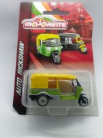 รถเหล็ก Majorette AUTO RICKSHAW TUK TUK เหลือง-เขียว (lz14)