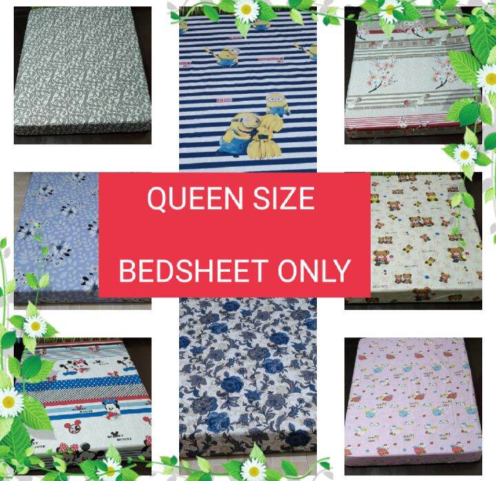 BEDSHEET'S GARTERIZED SEMI CANADIAN QUEEN SIZE Lazada PH