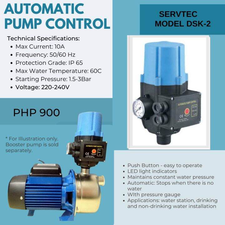Automatic Pump Control with Pressure Gauge Lazada PH