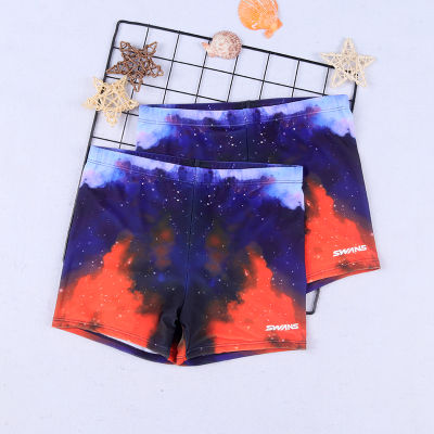 Xiao Ke ลดกางเกงขาสั้นว่ายน้ำสำหรับเด็กแบบใหม่แฟชั่นฤดูร้อนกางเกงบ็อกเซอร์ชายหาดกันแดดแห้งเร็วสำหรับเด็กชาย