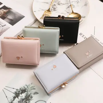 Embroidered Heart Wallets for Women Kawaii Cute Wallet Luxury