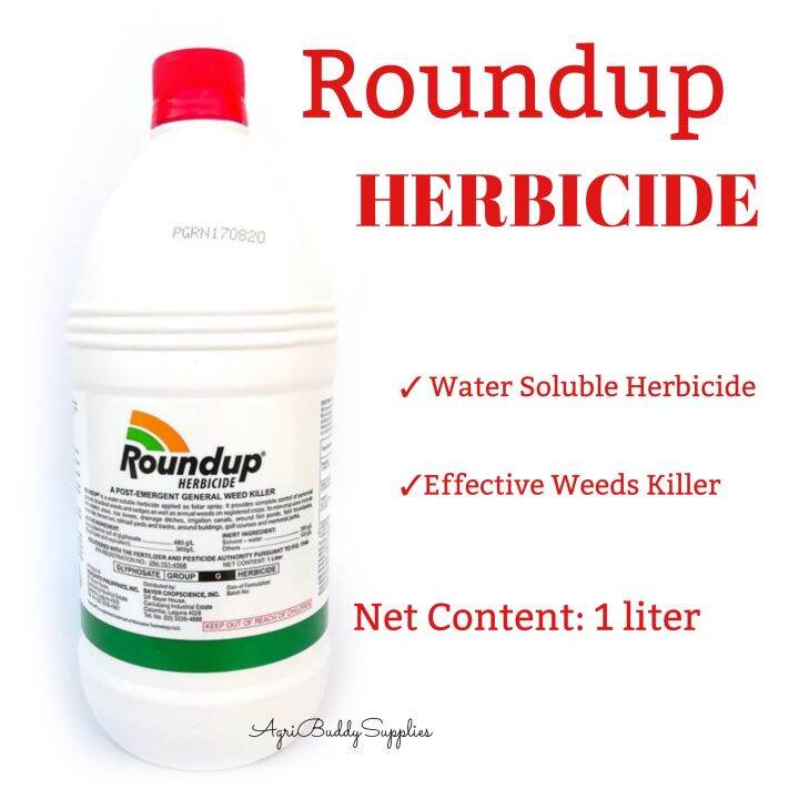 ROUNDUP GLYPHOSATE HERBICIDE | Weeds Killer 1 liter | Lazada PH