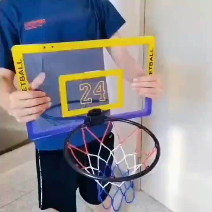 Hanging Door Iron Basketball hoop Ring Mini Indoor Basketball Folding