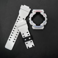 กรอบสาย G-Shock ของแท้ 100% ตรงรุ่น Model GA-110 สีขาวเงา ฟอนด์แดงน้ำเงิน