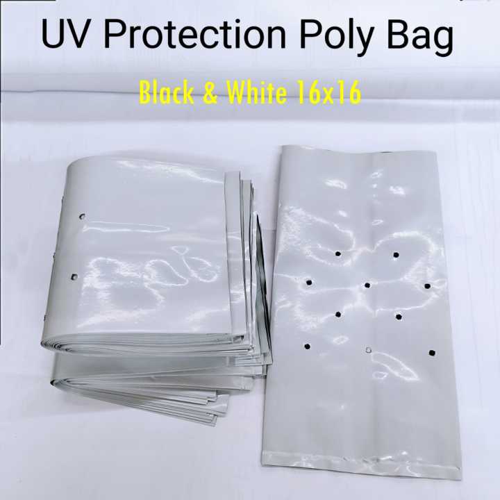 Poli beg hitam & putih UV Protection poly bag / Nursery plantation ...