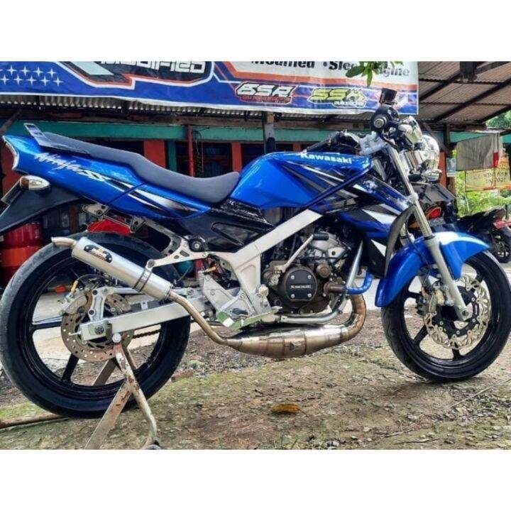 STRIPING STIKER LIST BODI MOTOR STANDAR NINJA SS TAHUN 2013 BIRU NINJA