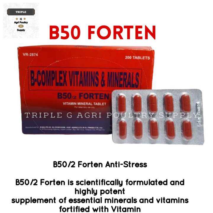 B50 Forten, Vitamins & Mineral 1box (200 tablets Lazada PH