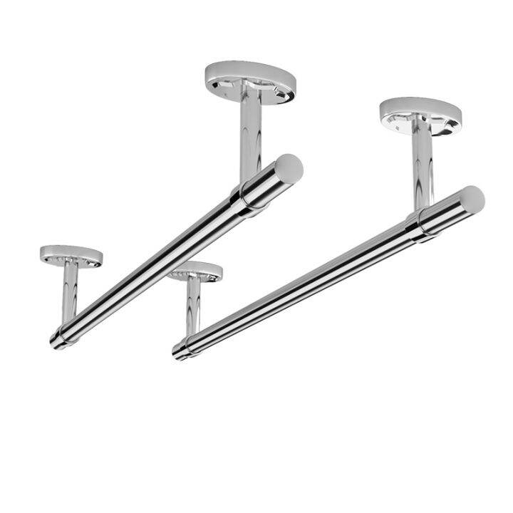 Clothing Rod Balcony Top Mounted Fixed Clothesline Pole Air Clothes