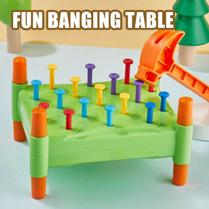 Montessori teaching AIDS Montessori early education puzzle hammer