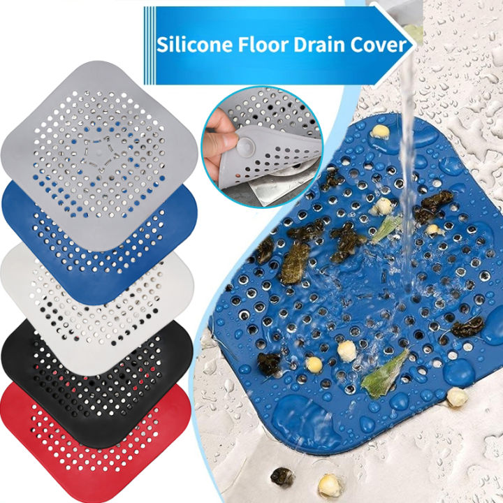 Sink Anti Clogging Silicone Floor Drain Cover Bathroom Drainage