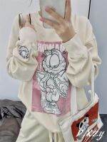 Sweater กาฟิวส์เสื้อแขนยาว ลายสกรีนเสือ mickeyและเพื่อนๆ