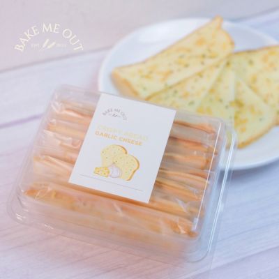 ขนมปังกรอบ รส กระเทียมชีส Crispy Bread Garlic Cheese ( Bake me out-เบคมีเอาท์)