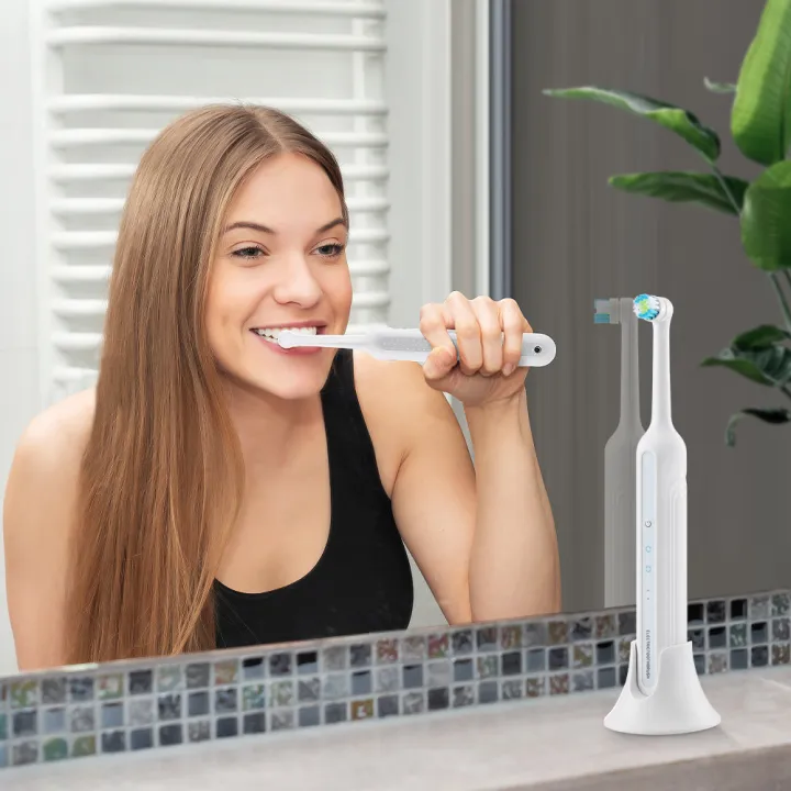 Rotary Electric Toothbrush with Base Fullautomatic Rotation Clean