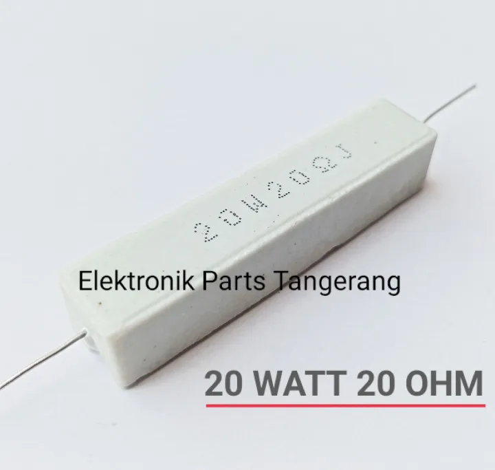 RESISTOR KAPUR 20WATT 20 OHM RESISTOR 20W 20OHM RESISTOR 20WATT 20 OHM