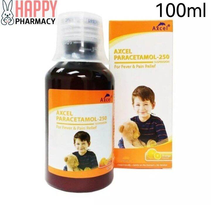 AXCEL PARACETAMOL 250 SUSPENSION 100ML [EXP:3/26] AXCEL PCM SYRUP | Lazada