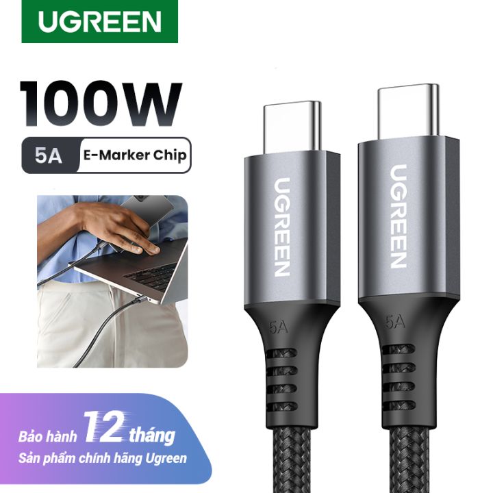 UGREEN 100W USB C to USB C Cable Type C Charger 5A PPS Fast Charging Cable  for MacBook Pro 2021, iPad Pro 2021, iPad Air 5, Samsung Galaxy S21, Pixel,  Switch 