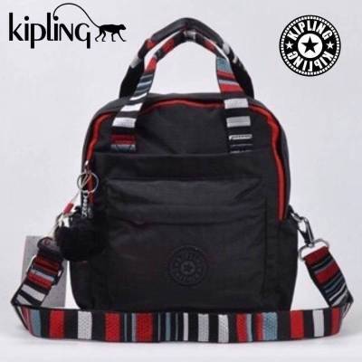 KIPLING 3 WAYS MINI BACKPACK ซับในลายตาราง กระเป๋าสะพาย 3 Ways รุ่นใหม่  วัสดุ Nylon &amp; Polyester 100%