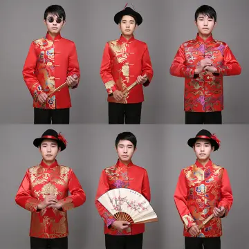 Chinese wedding groom on sale outfit