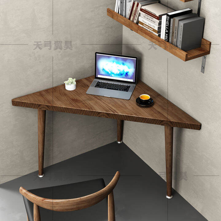 Computer Desk Home Student Pure Solid Wood Small Apartment Corner Desk