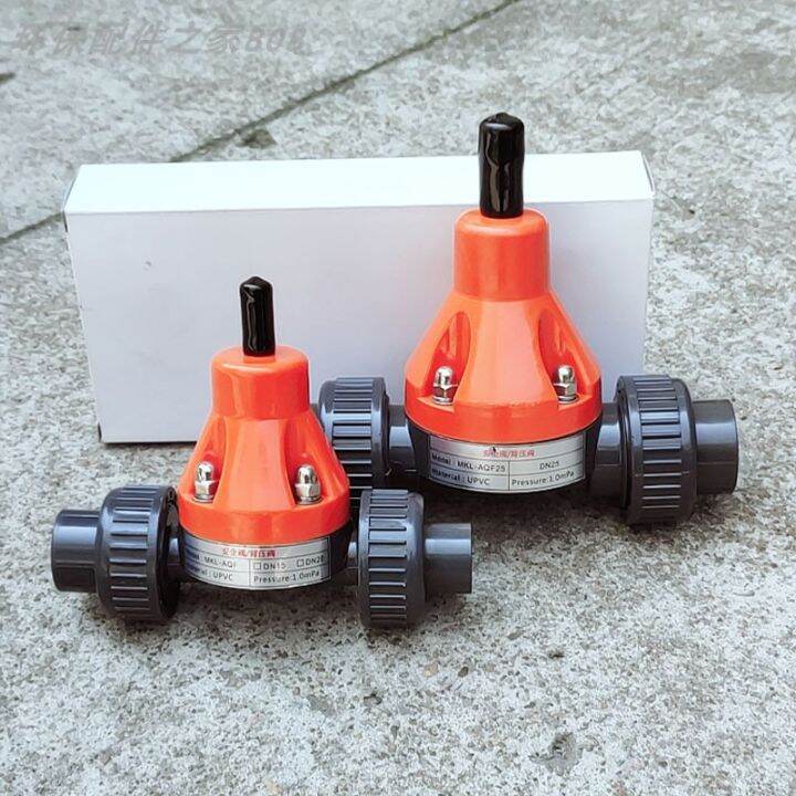 DN15/20/25/32/UPVC Back Pressure Valve Plastic Pressure Relief Valve