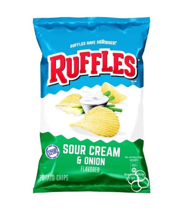Ruffles Sour Cream Onion Chips 180g Lazada PH