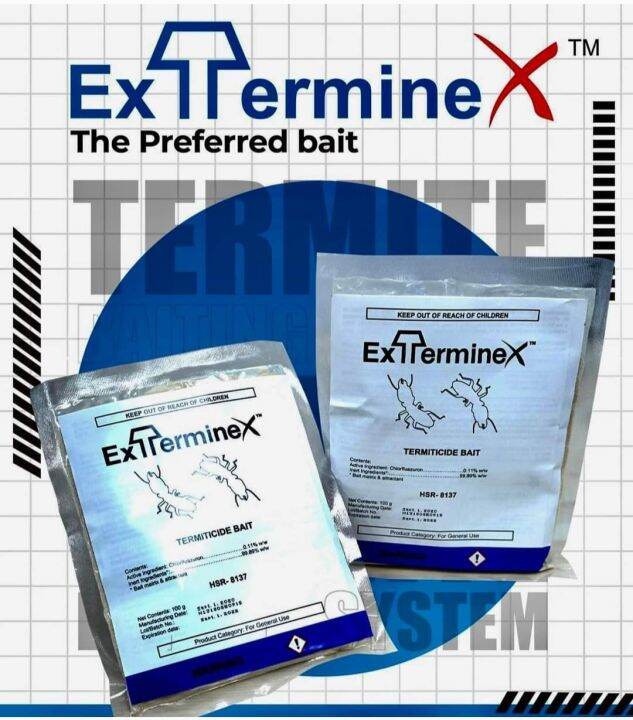 EXTERMINEX TERMITE BAIT Chlorfluazuron 100g Insect Growth Regulator for