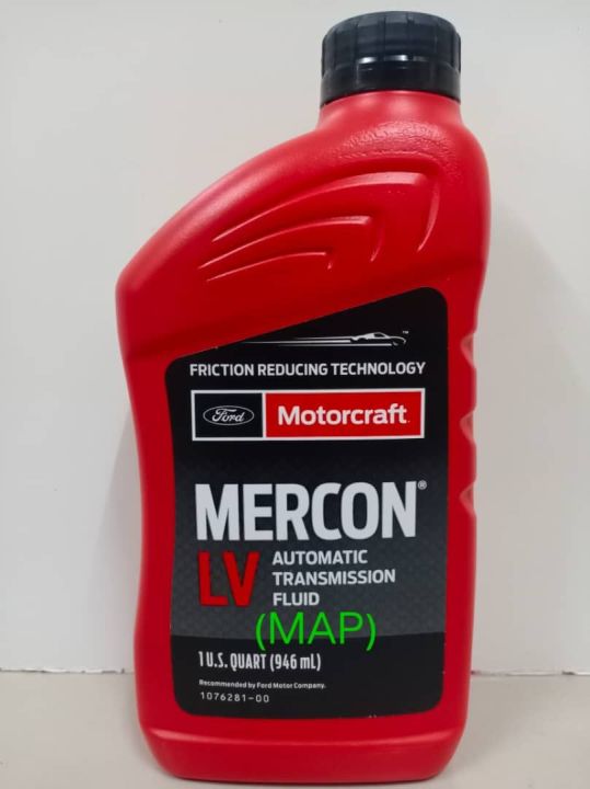 FORD MOTORCRAFT Mercon LV Automatic Transmission Fluid for FORD Ranger T6  946ml 1076281-00