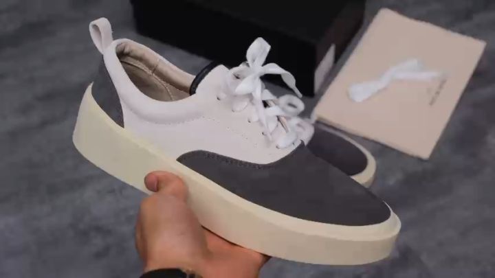 GeekSneaker] Giày Fear Of God 101 - FOG Low Top Vintage Black Bone