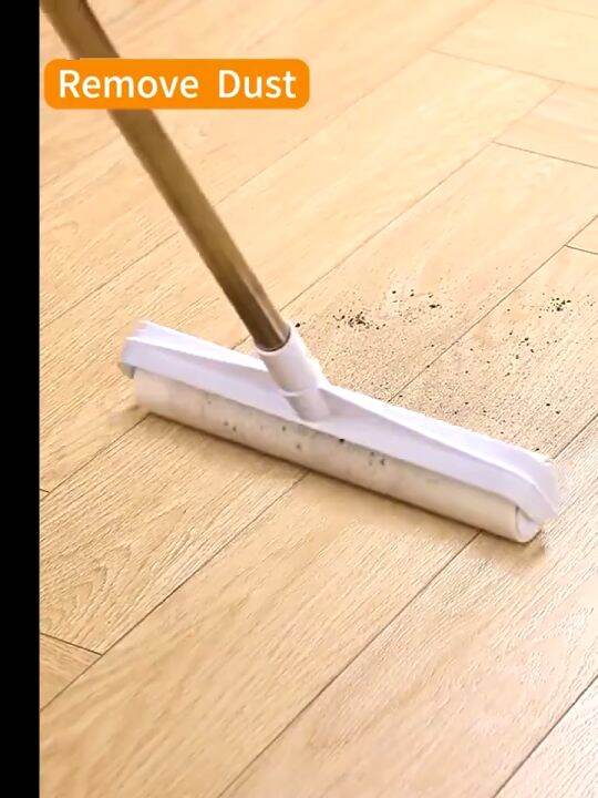 Sticky Lint Roller Long Pole Dust Remover Roller cleaning Mop roller